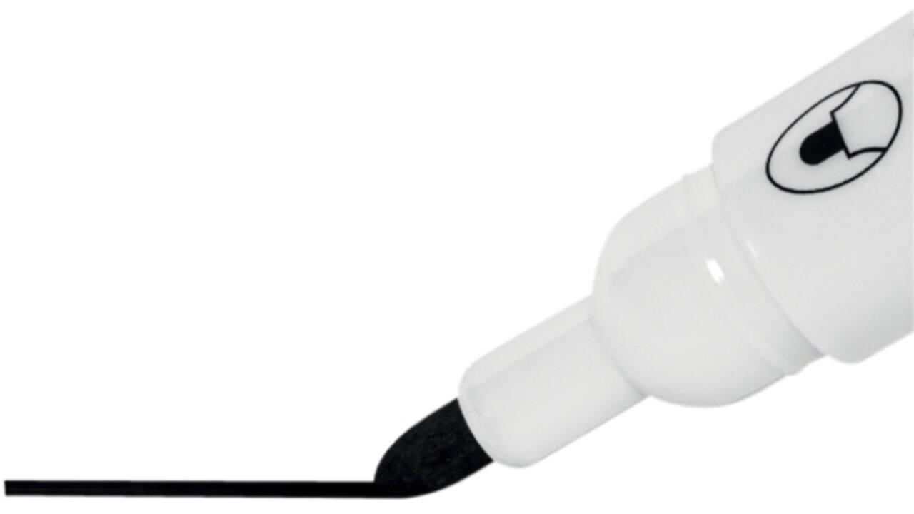 Viltstift Nobo whiteboard Glide rond zwart 2mm