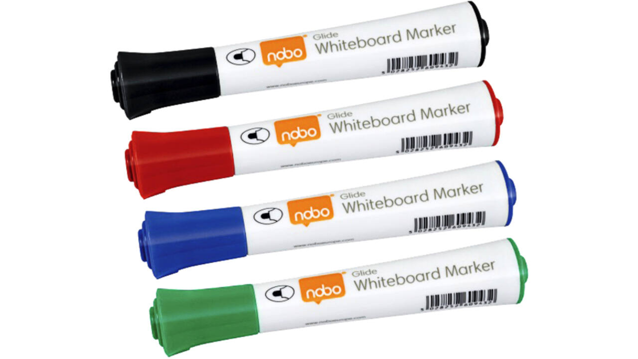 Viltstift Nobo whiteboard Glide rond assorti 2mm 10st