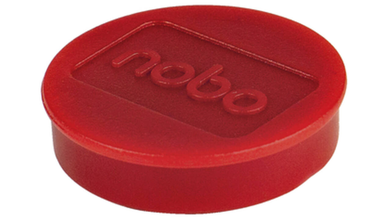 Magneet Nobo 32mm 800gr rood 10 stuks