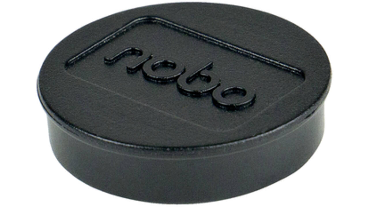 Magneet Nobo 32mm 800gr zwart 10stuks