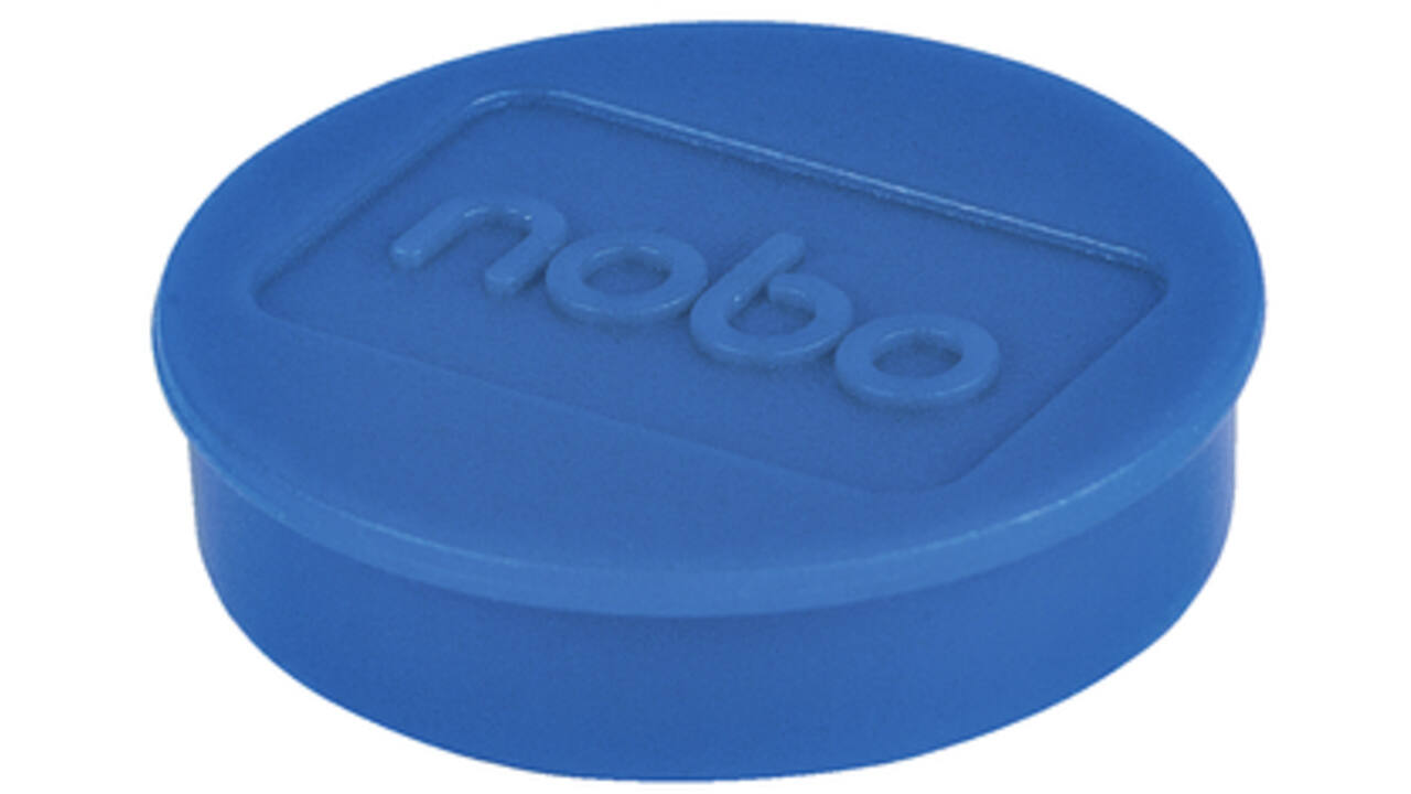 Magneet Nobo 32mm 800gr blauw 10stuks