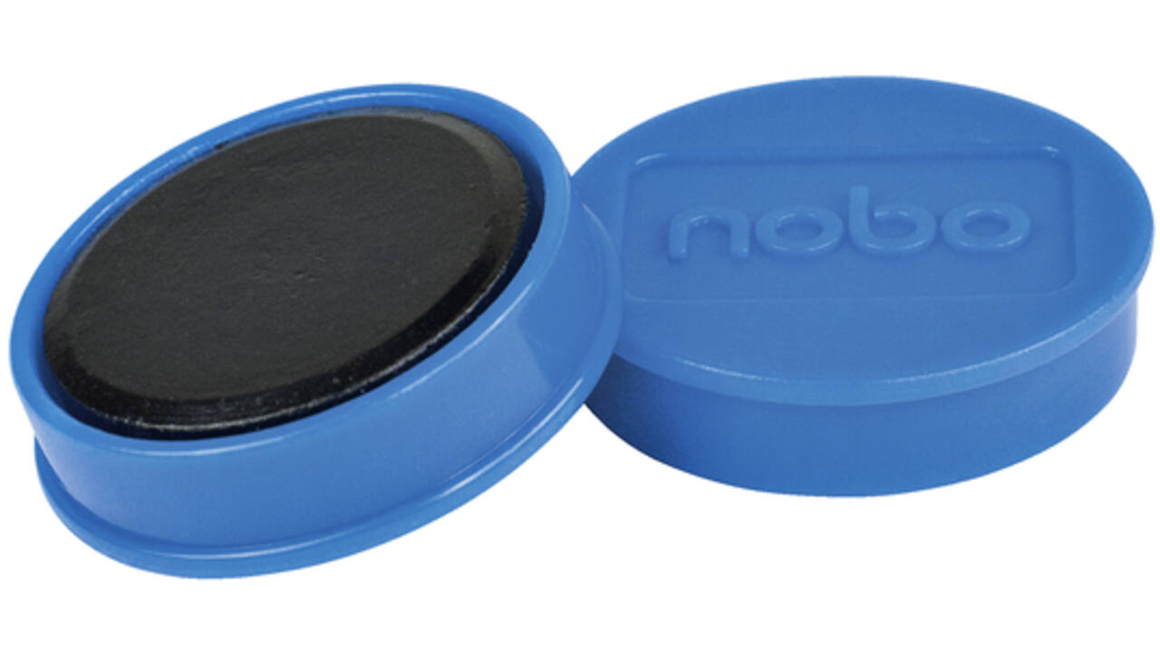 Magneet Nobo 32mm 800gr blauw 10stuks