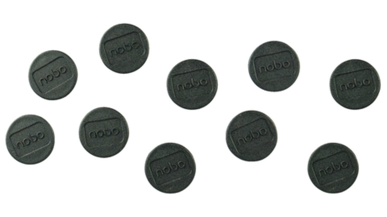 Magneet Nobo 24mm 600gr zwart 10stuks