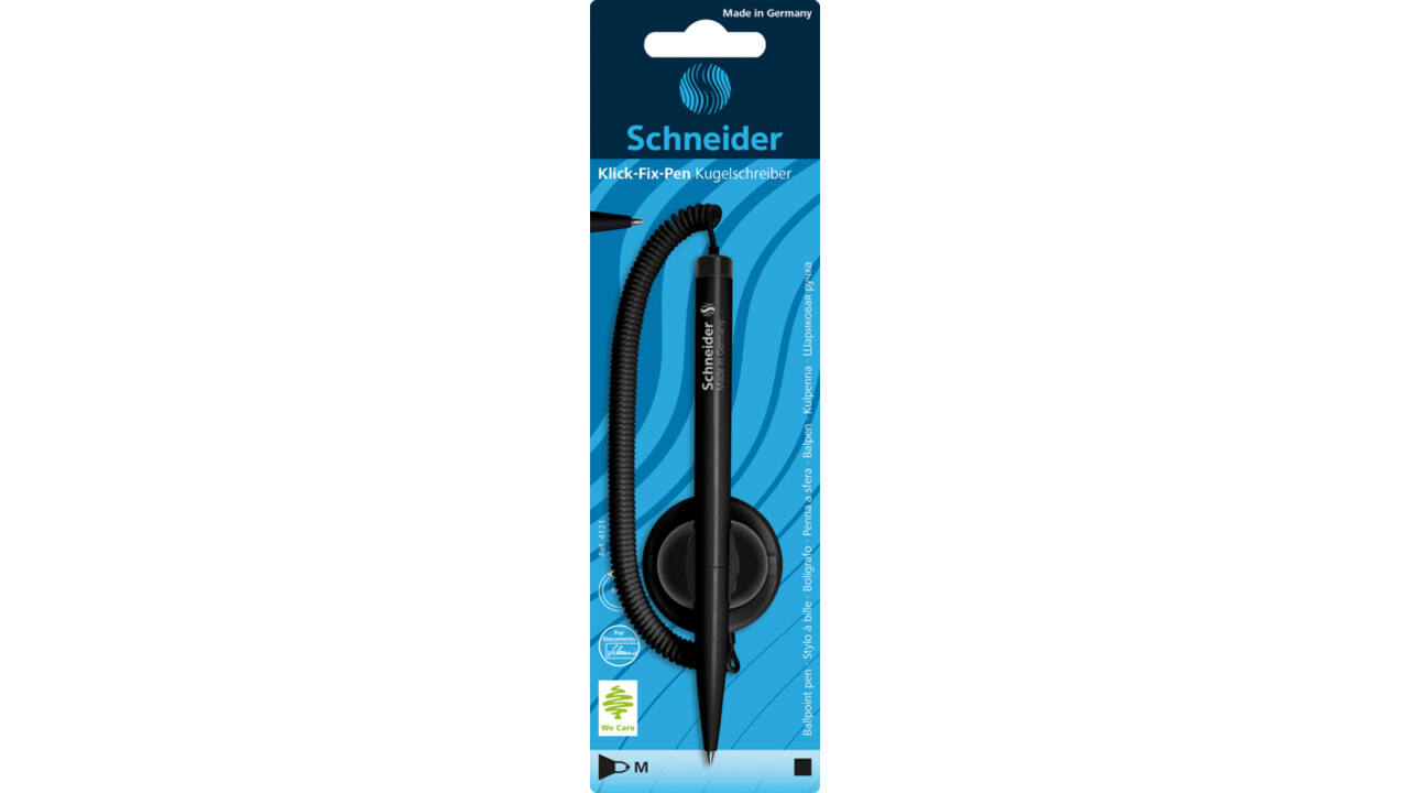 Baliebalpen Schneider klick-fix medium zwart blister à 1 stuk