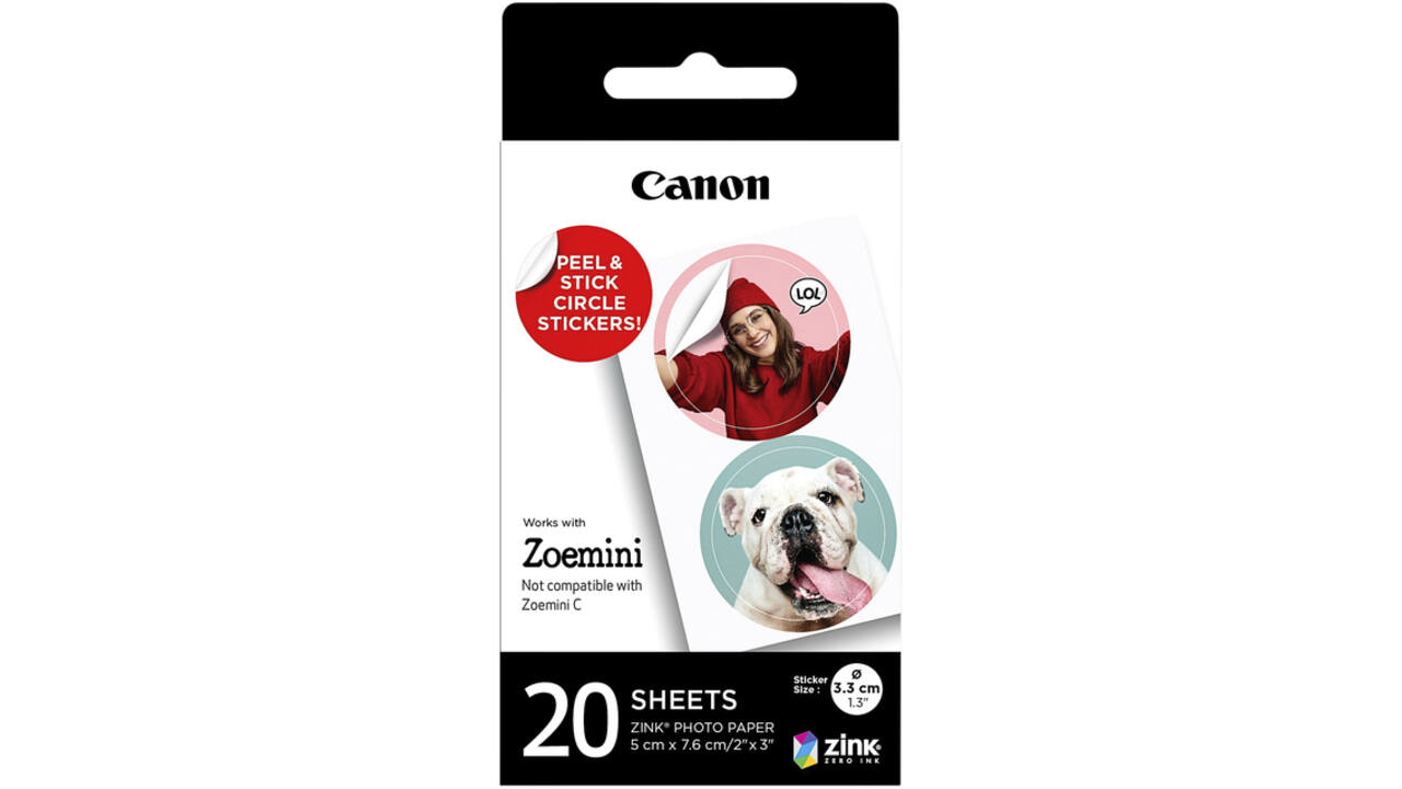Fotopapier Canon Zoemini ZP-2030-2C 20vel