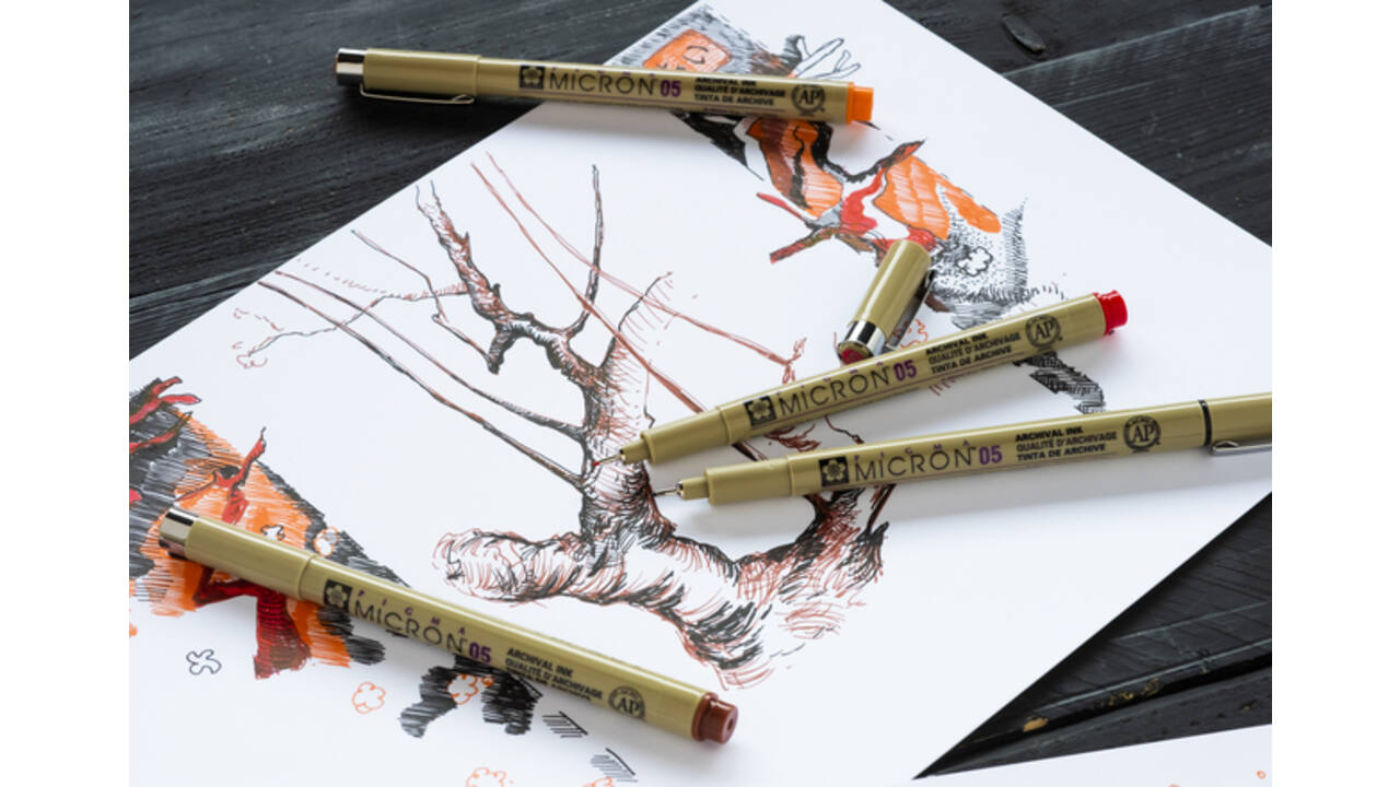 Fineliner Sakura x Van Gogh Museum set à 4 kleuren assorti