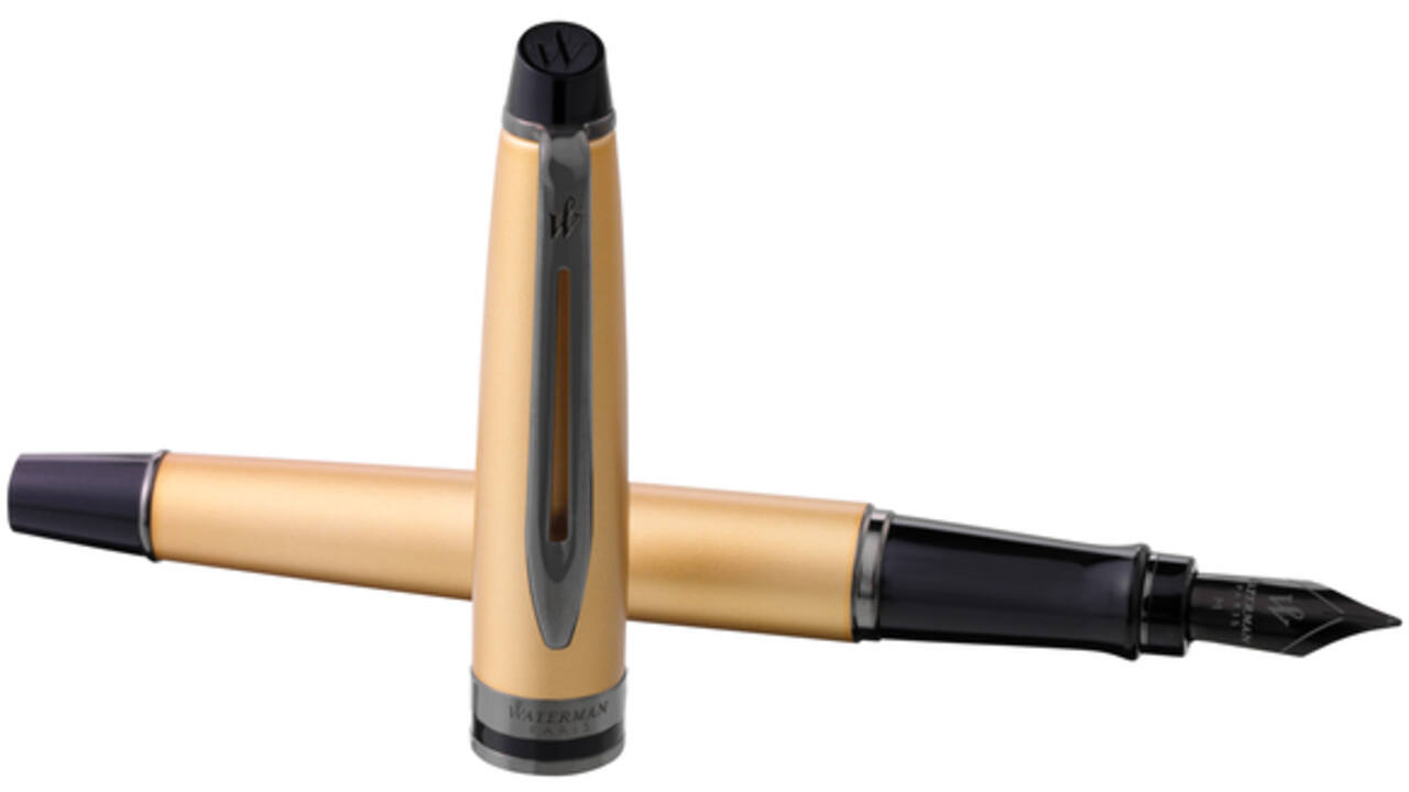 Vulpen Waterman Expert metallic gold lacquer RT fijn