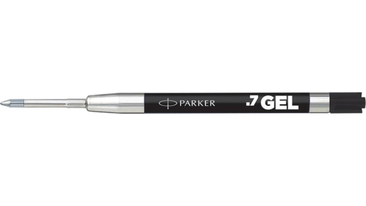 Gelschrijvervulling Parker Quink Economic medium zwart blister à 2 stuks