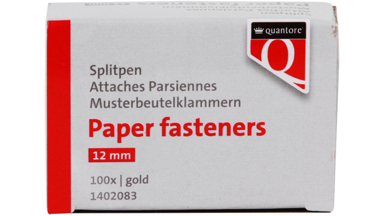Splitpen Quantore 12mm 100 stuks goud