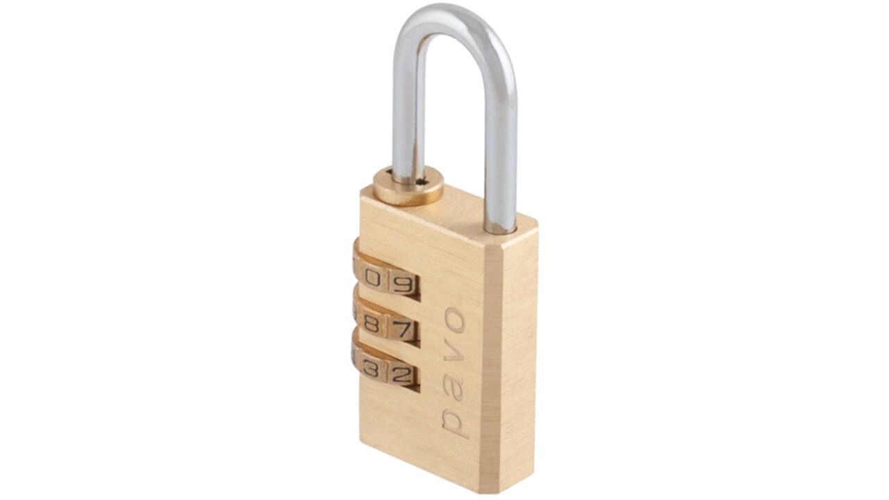 Hangslot Pavo met cijferslot 41x28x12mm