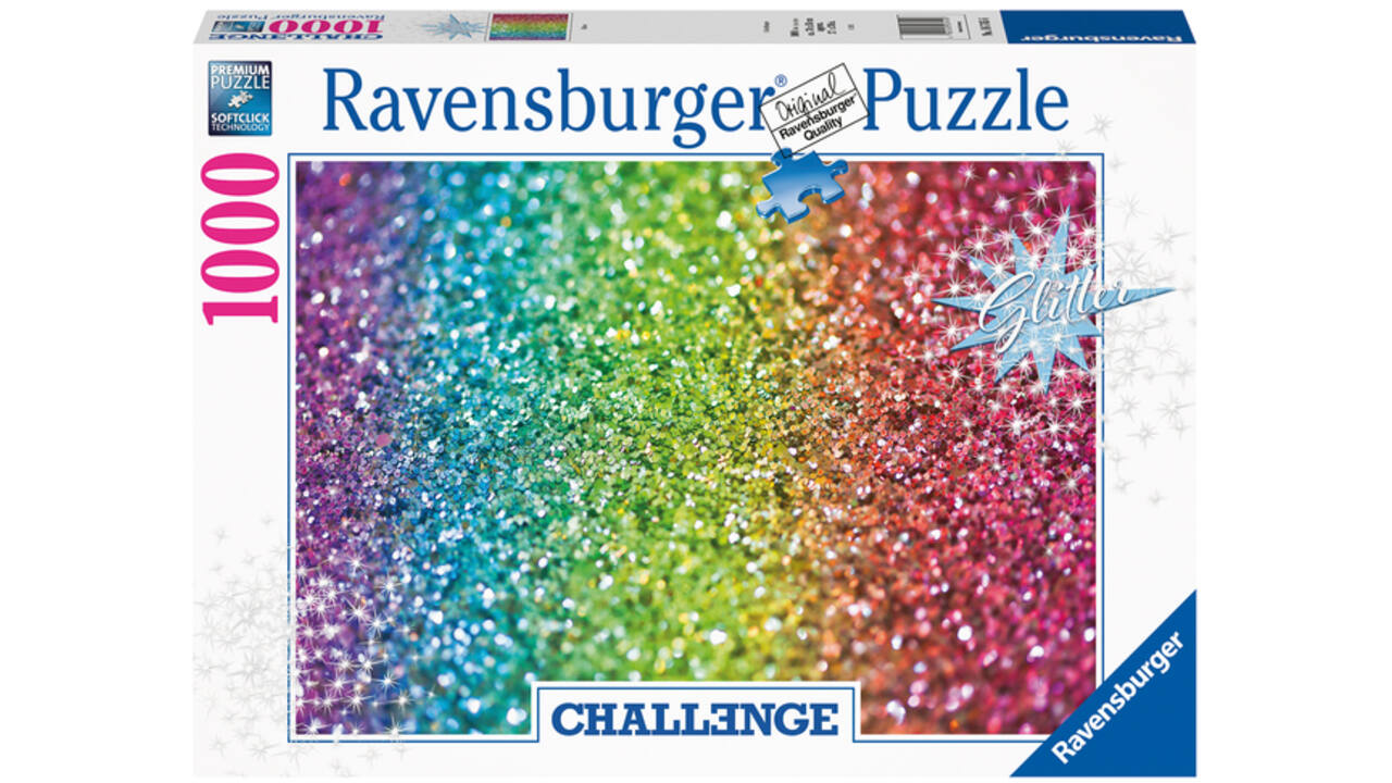 Puzzel Ravensburger Glitter challenge 1000 stukjes