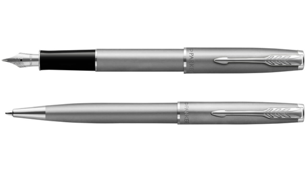 Vulpen Parker Sonnet Essential sandblasted stainless steel lacquer CT medium