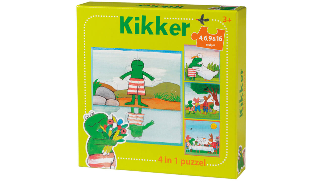 Puzzel De Wereld van Kikker 4 in 1