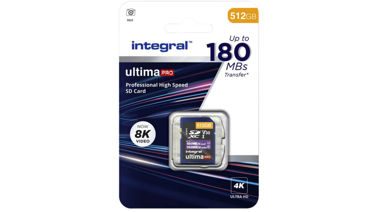 Geheugenkaart Integral SDXC 512GB