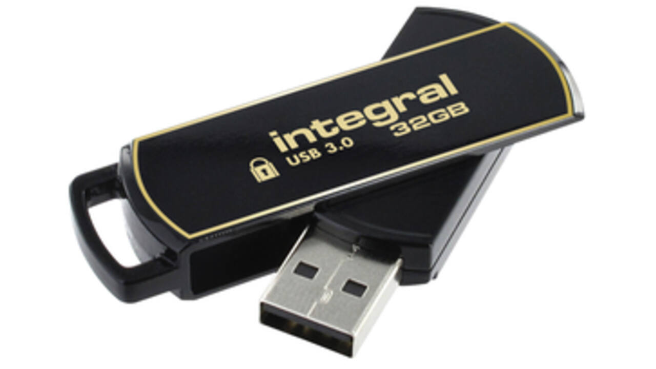 USB-stick Integral 3.0 Secure 360 32GB zwart
