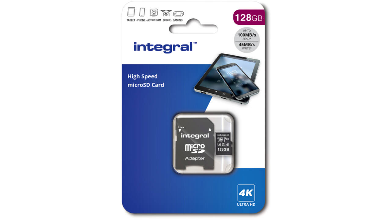 Geheugenkaart Integral microSDXC 128GB