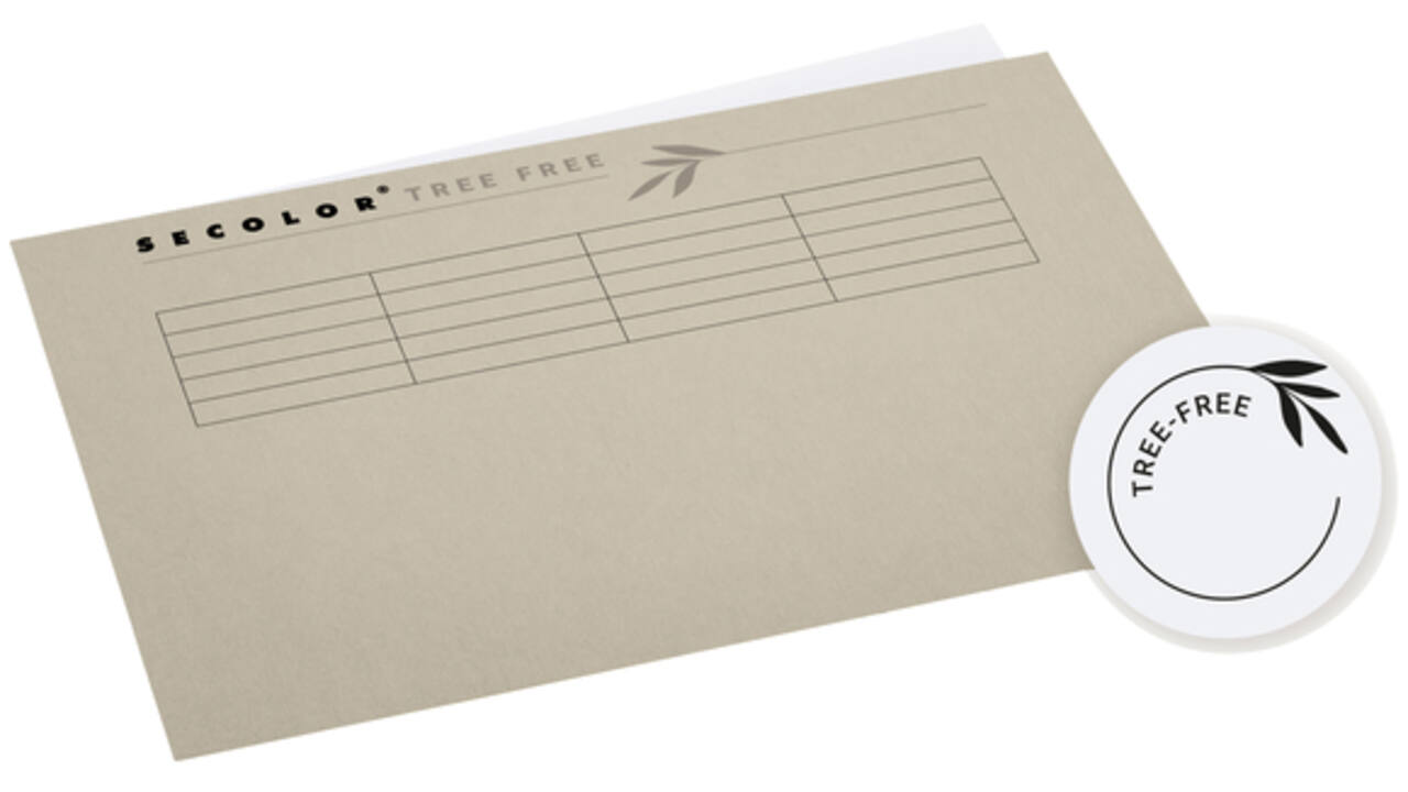 Vouwmap Djois Tree-Free A4 gelijk 226gr beige