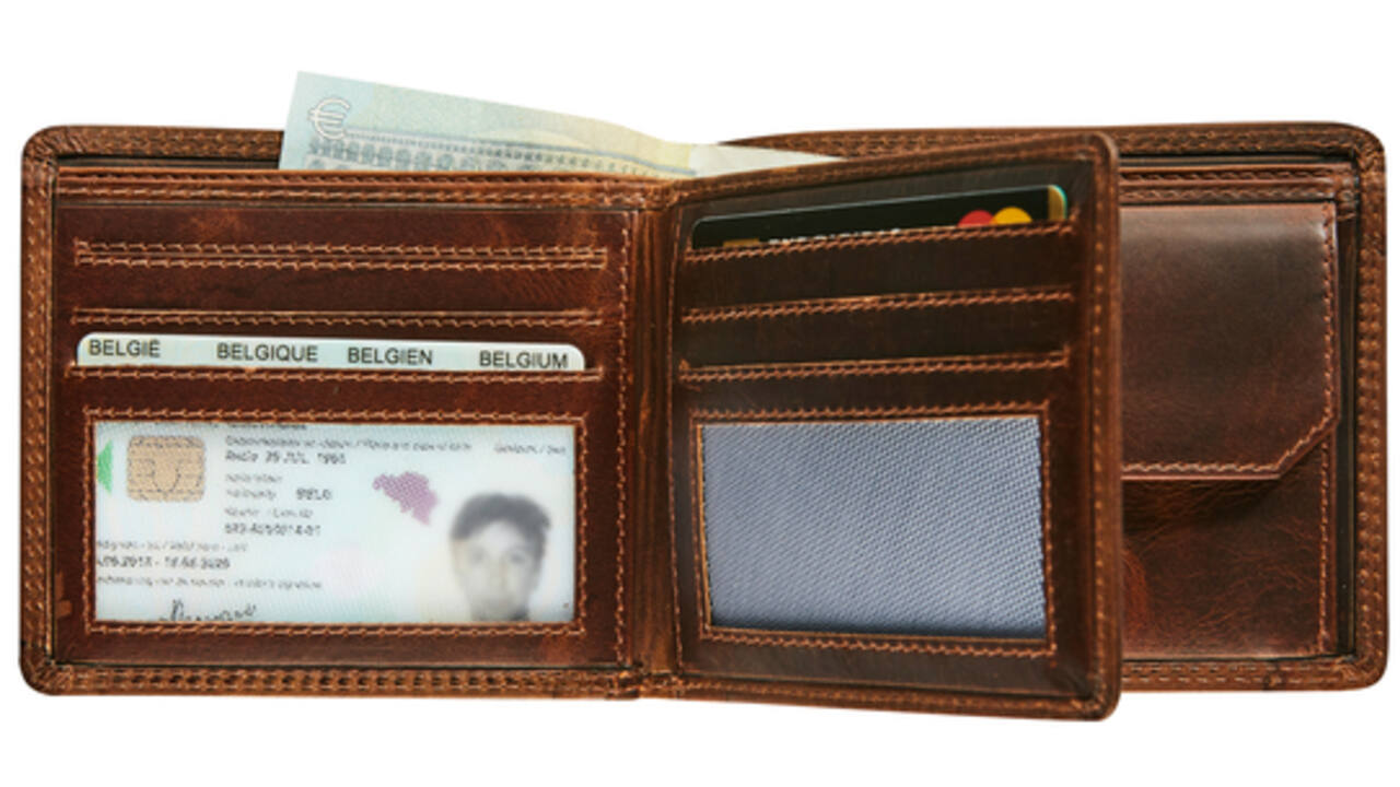 Portemonee Maverick The Original met kleingeldvak RFID leer bruin