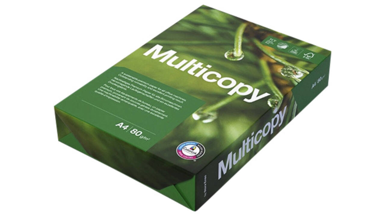 Kopieerpapier Multicopy A4 80gr 4-gaats wit 500vel