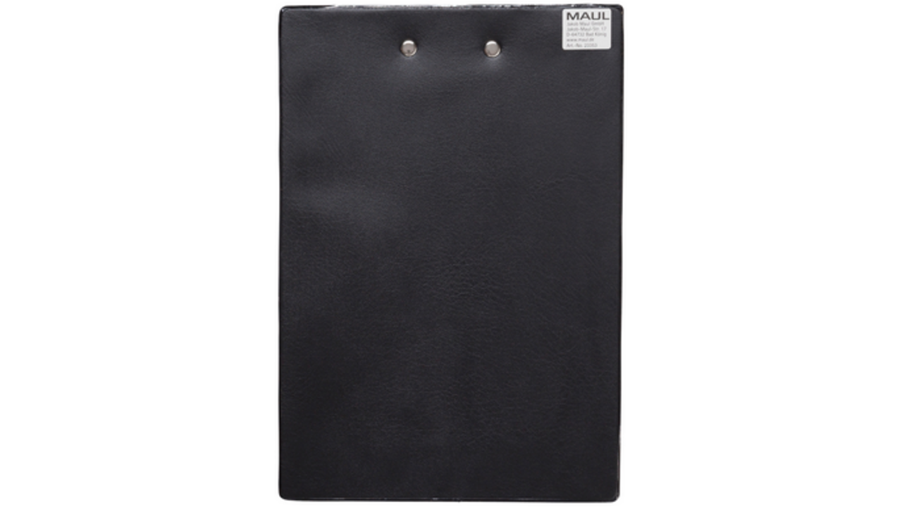 Klembord MAUL A5 staand PVC zwart