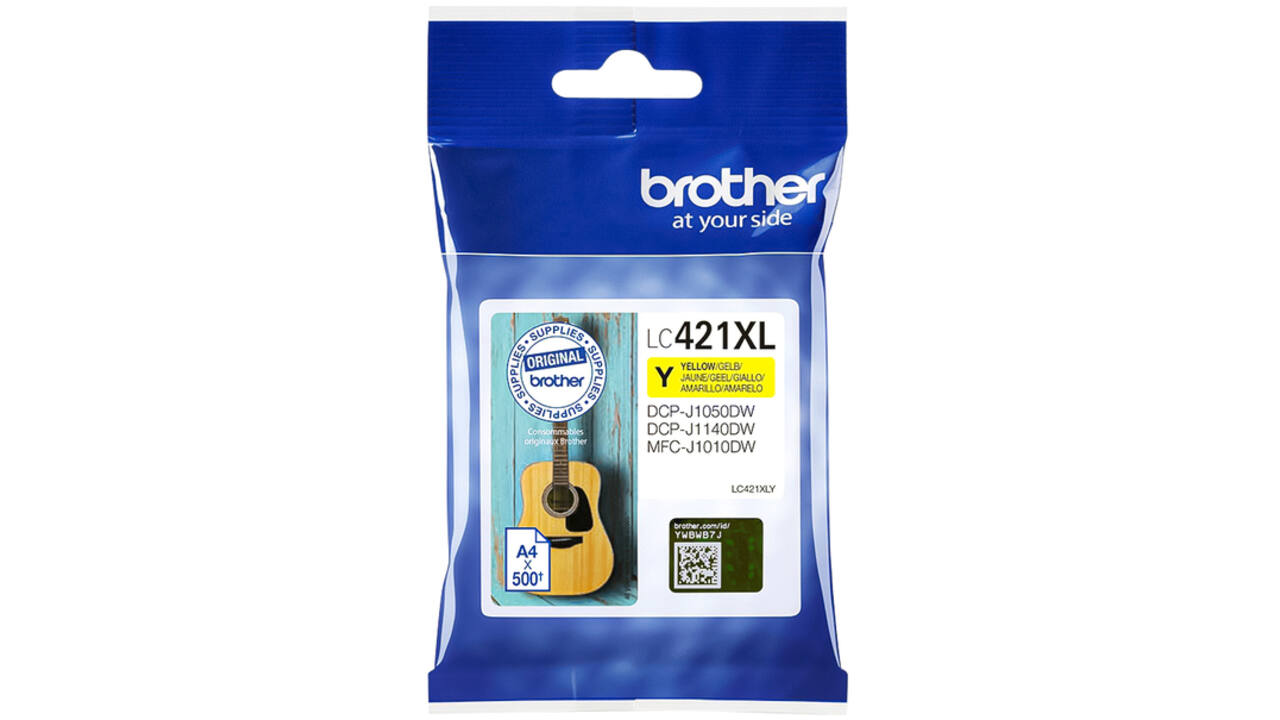 Inktcartridge Brother LC-421XLY geel