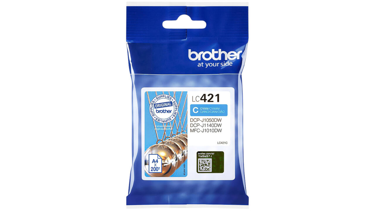 Inktcartridge Brother LC-421C blauw