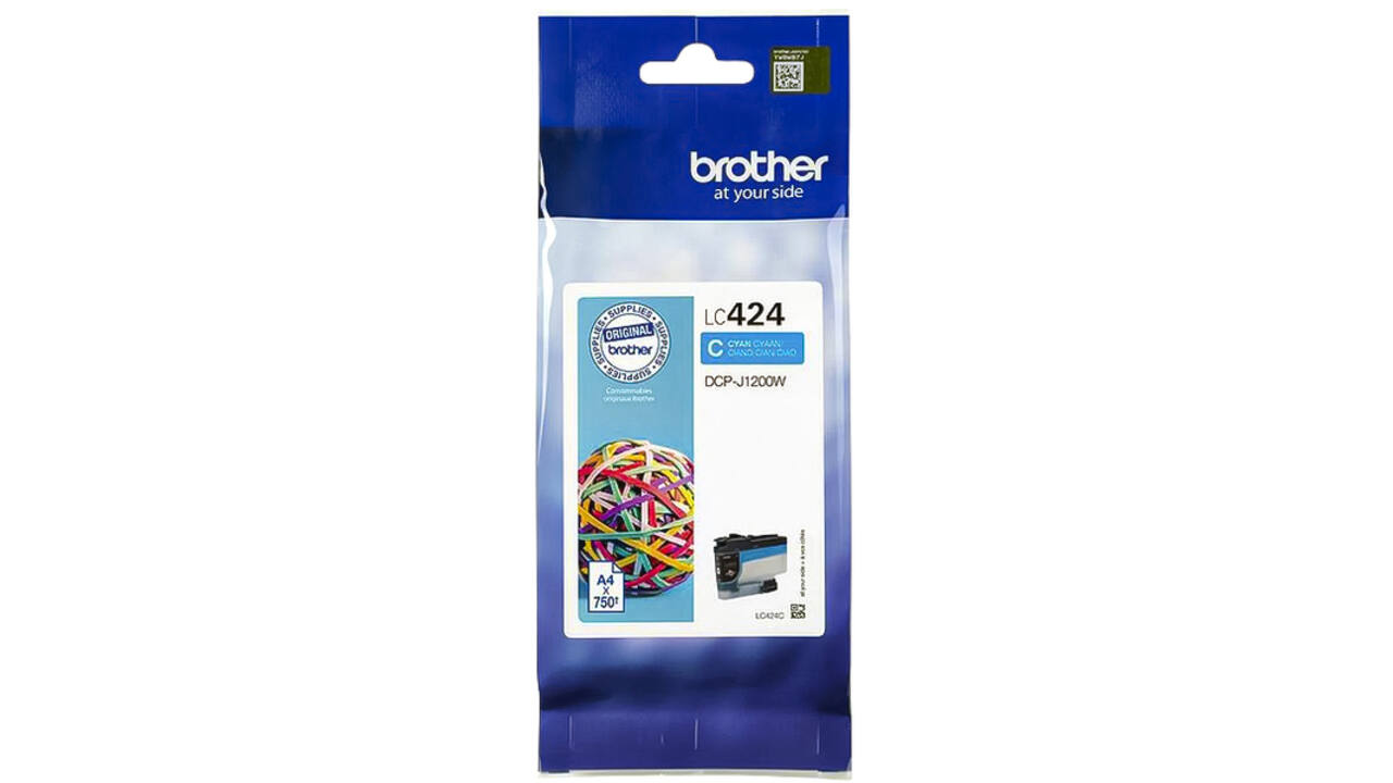 Inktcartridge Brother LC-424C blauw