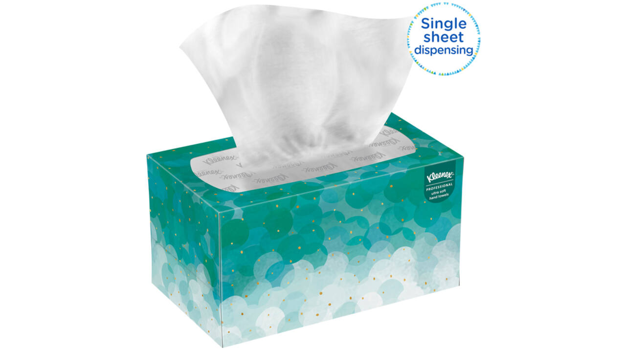 Handdoek Kleenex Ultra i-vouw 1-laags dispenserdoos 70vel wit 1126