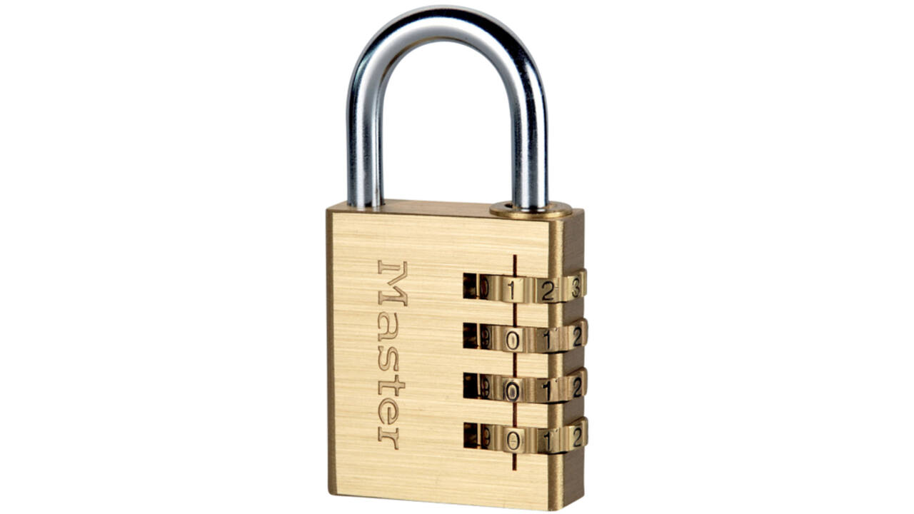 Hangslot Master Lock combinatieslot messing 40mm