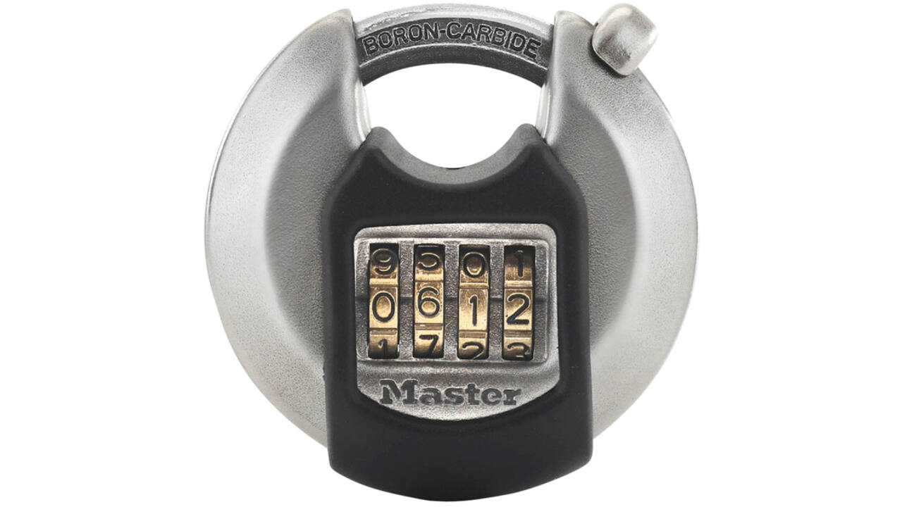 Hangslot MasterLock Excell combinatieslot staal 70mm