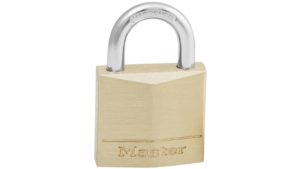 Hangslot MasterLock messing 30mm