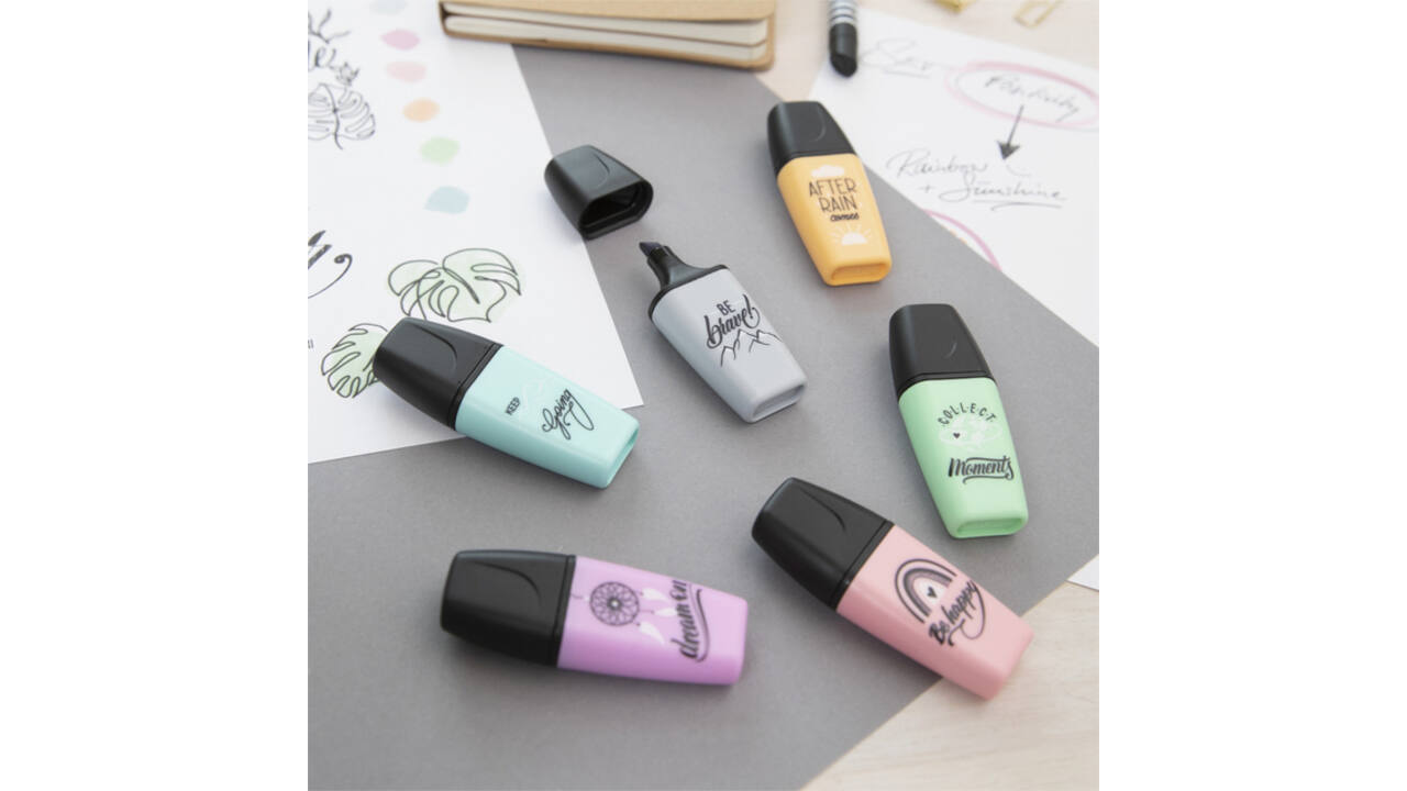 Markeerstift STABILO BOSS mini Pastellove assorti etui à 6 stuks