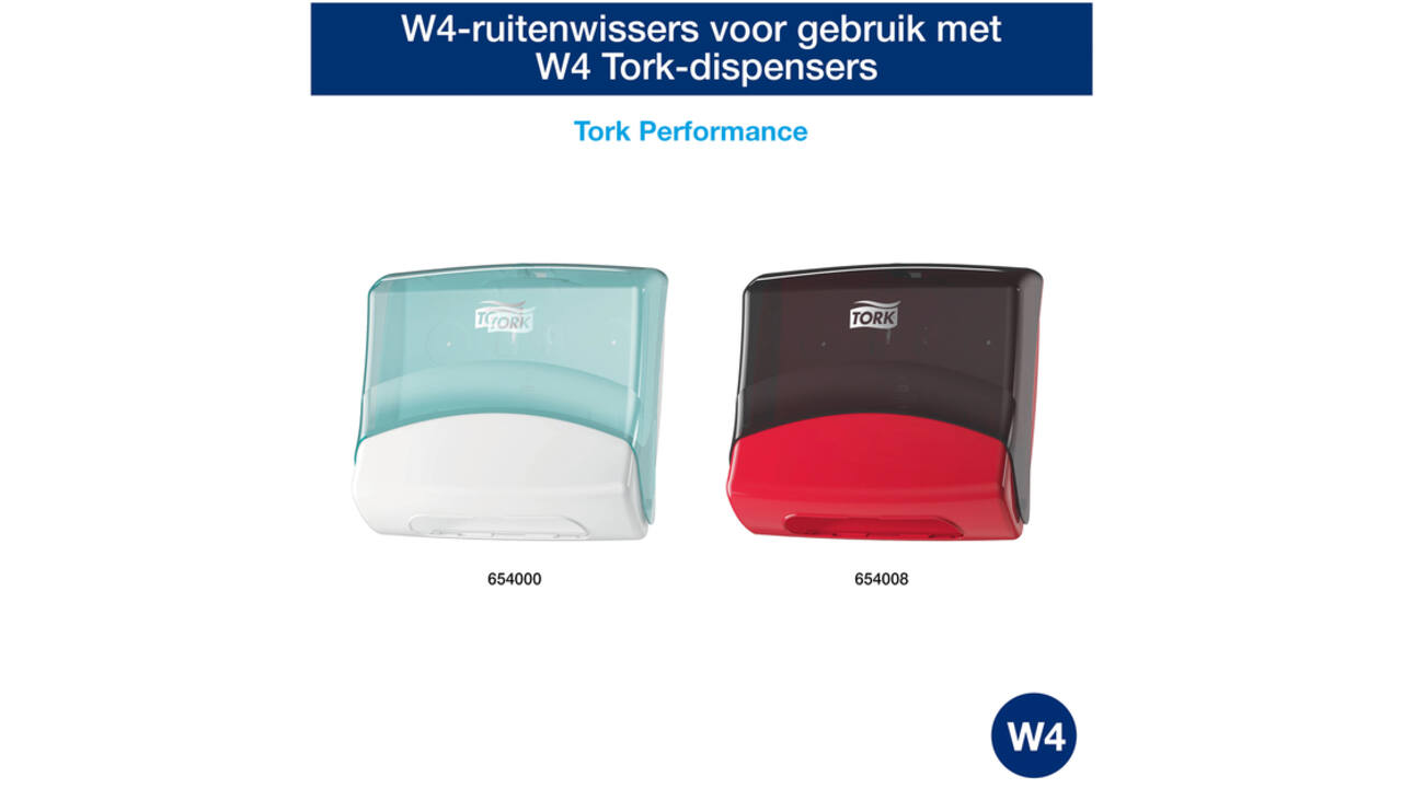 Reinigingsdoek Tork Heavy-Duty W4 multifunctioneel nonwoven 150 vel wit 530179