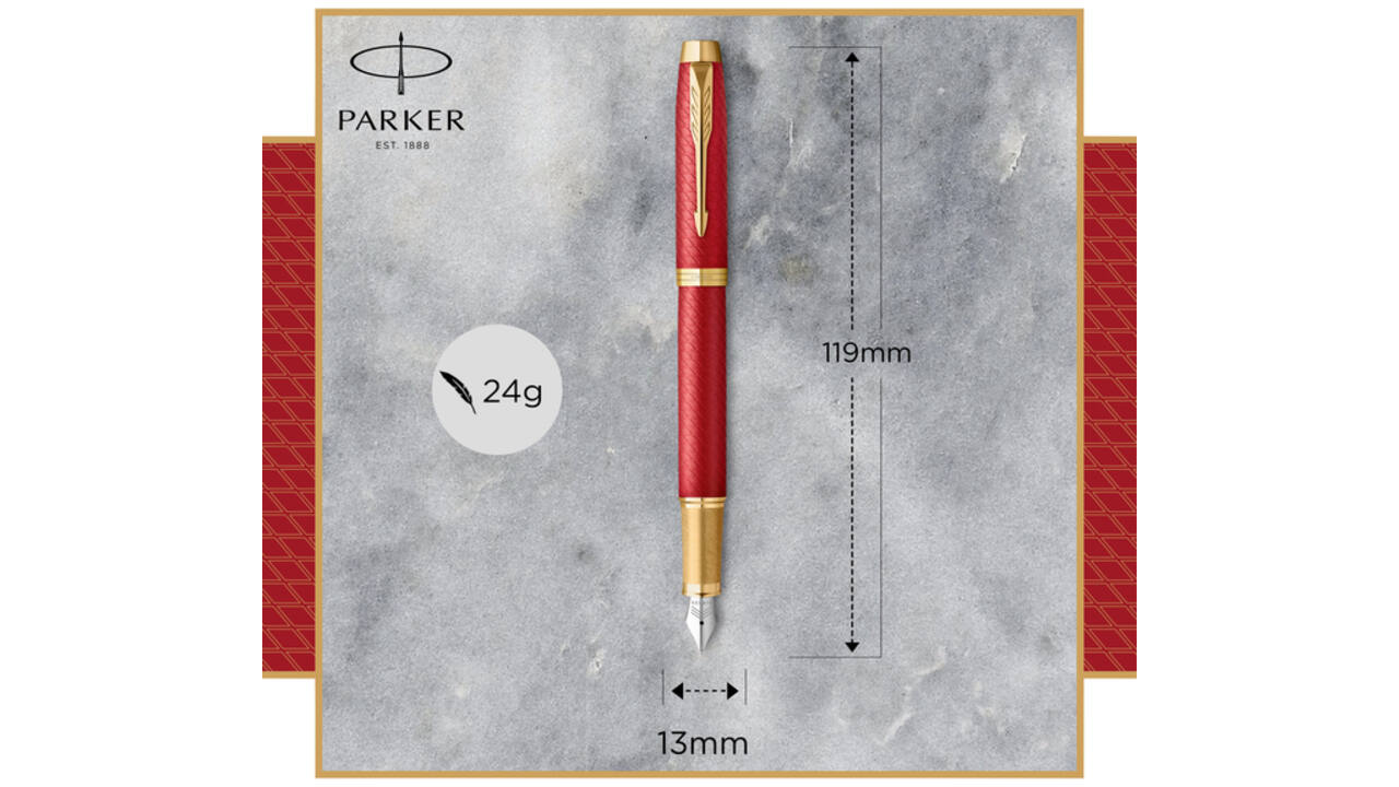 Vulpen Parker IM Premium deep red GT fijn