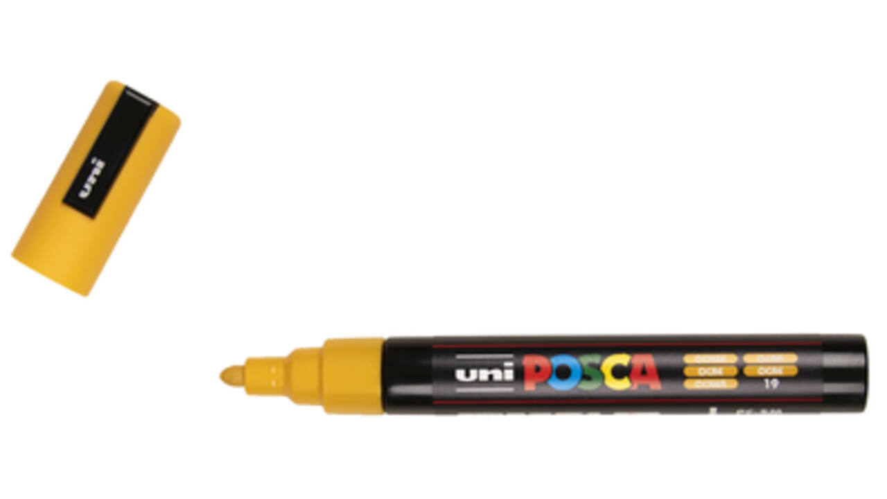 Verfstift Posca PC5M medium oker