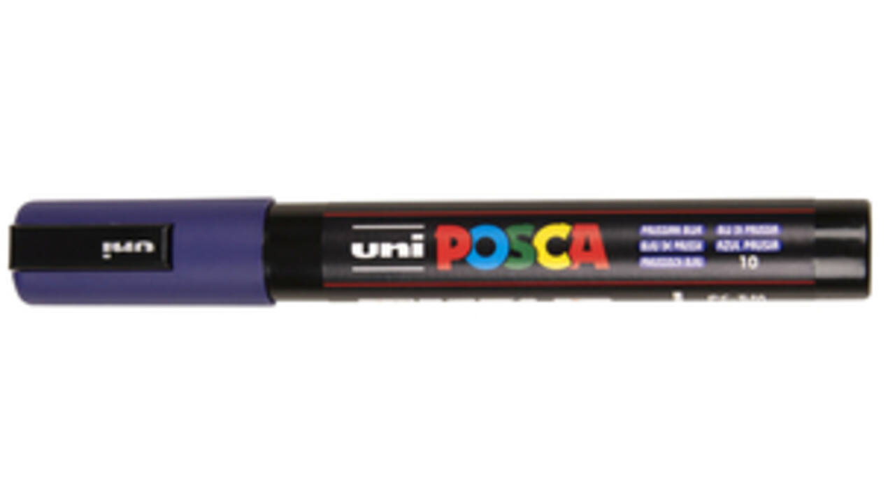 Verfstift Posca PC5M Mmedium Pruisisch blauw