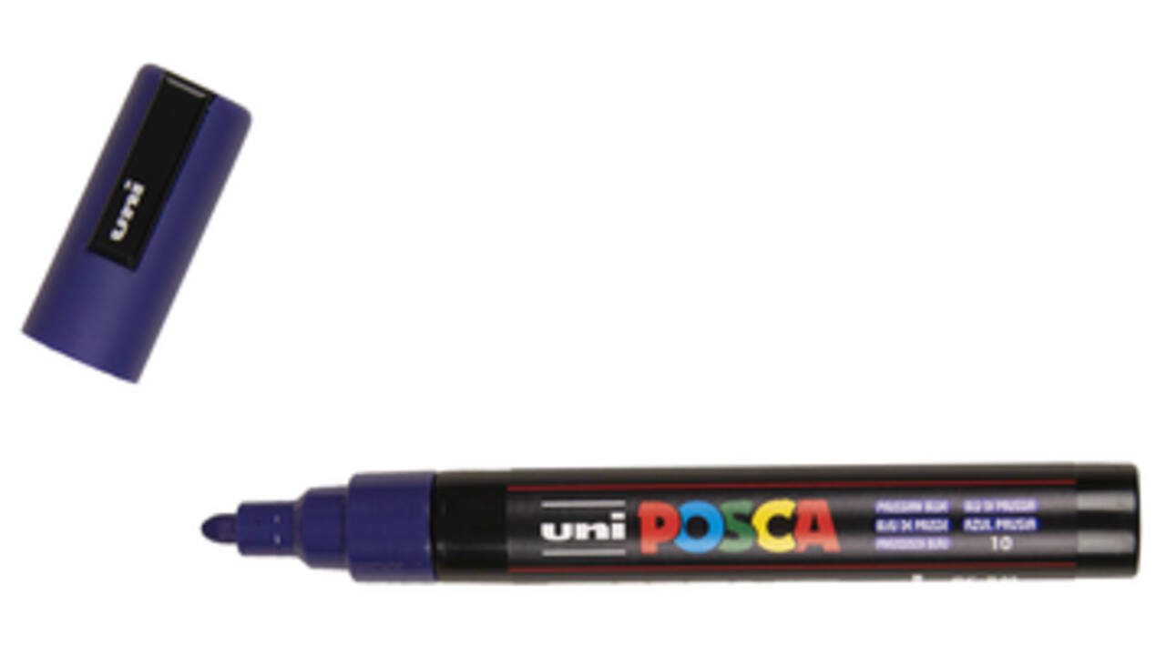Verfstift Posca PC5M Mmedium Pruisisch blauw