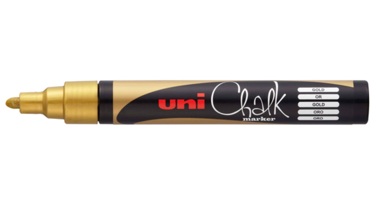 Krijtstift Uni-ball chalk rond 1.8-2.5mm goud
