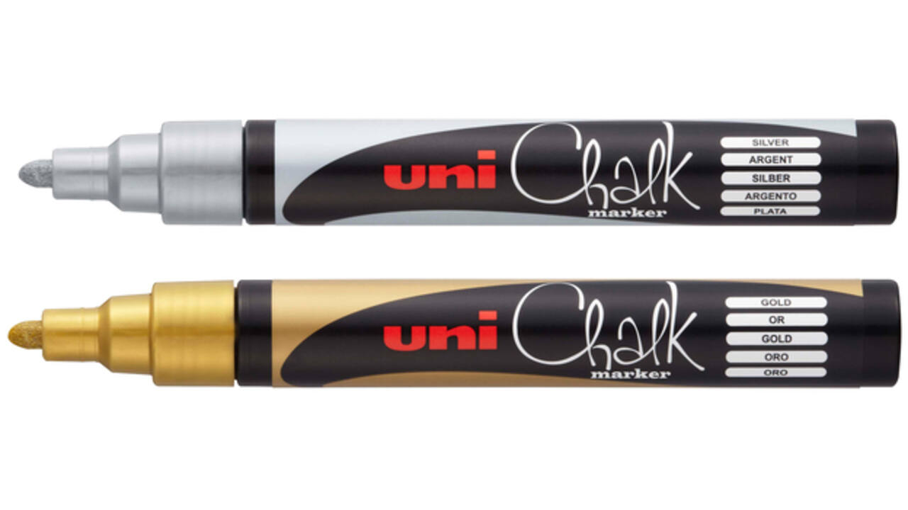 Krijtstift Uni-ball chalk rond 1.8-2.5mm goud