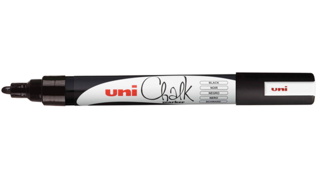 Krijtstift Uni-ball chalk rond 1.8-2.5mm zwart