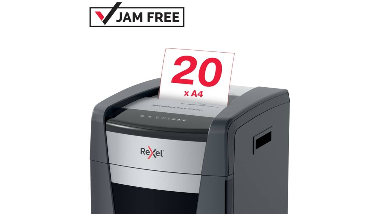 Papiervernietiger Rexel Momentum Extra XP420+ snippers 4x35mm