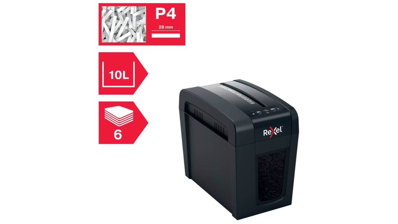 Papiervernietiger Rexel Secure X6-SL snippers 4x40mm