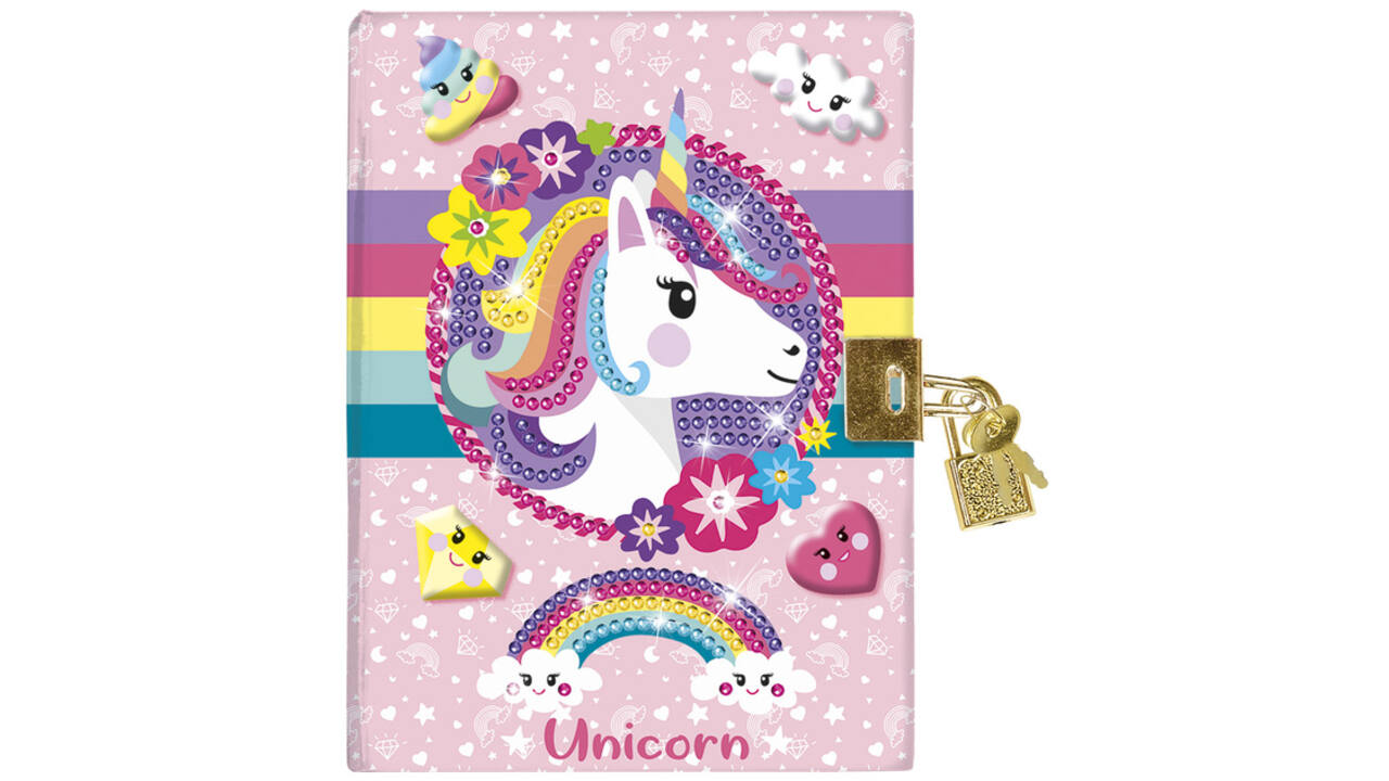 Knutselset Totum Unicorn dagboek Diamondpainting