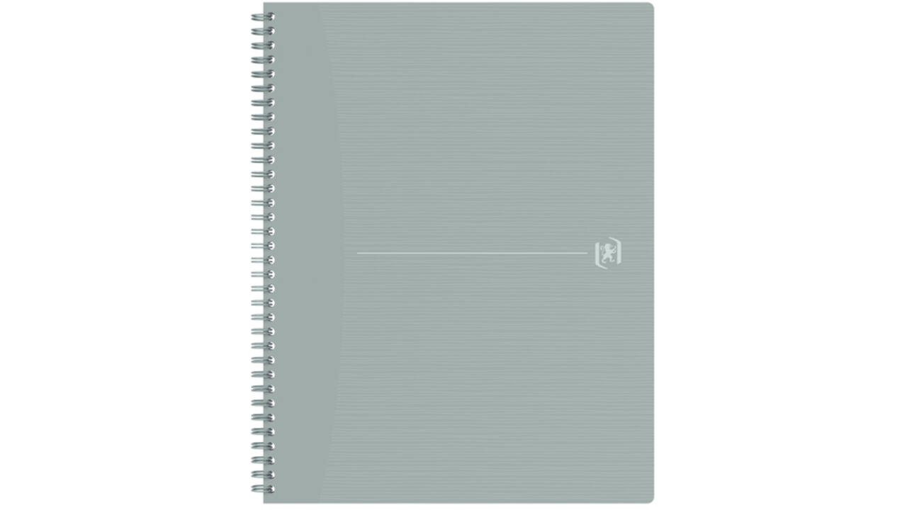 Spiraalblok Oxford Origin A4+ lijn 140 pagina's 80gr grijs