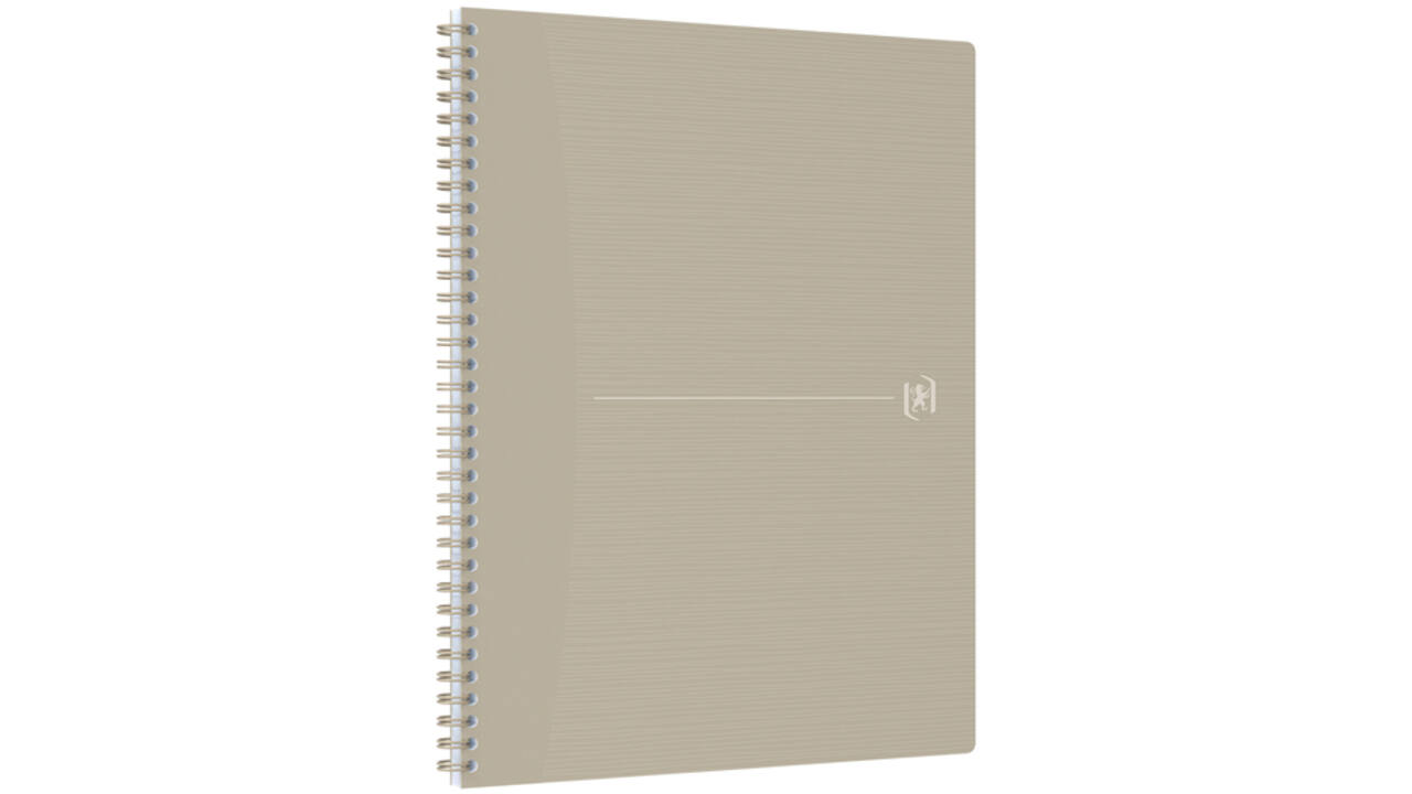 Spiraalblok Oxford Origin A4+ lijn 140 pagina's 80gr zand