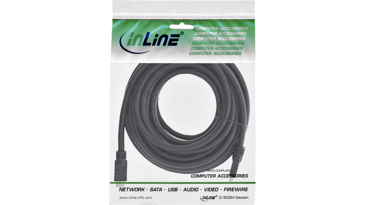 Kabel inLine HDMI ETH4K M/M 2 meter zwart