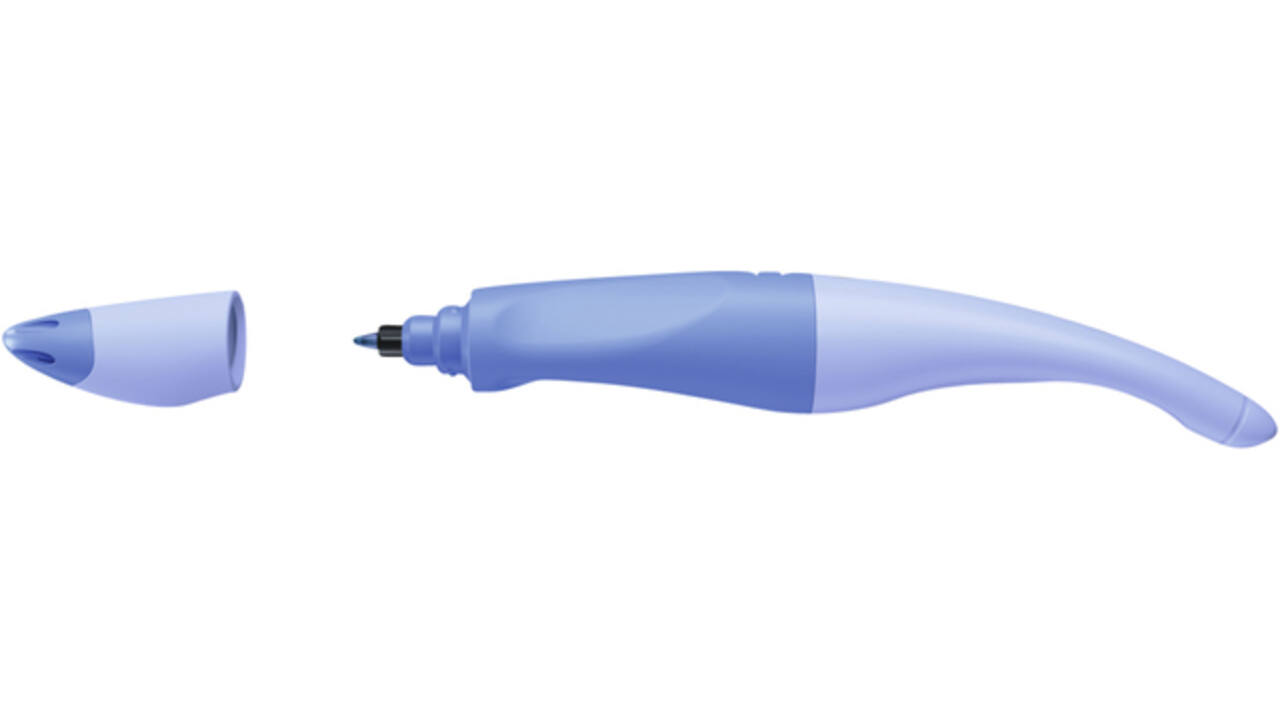 Rollerpen STABILO Easyoriginal rechts M pastel luchtig blauw blister