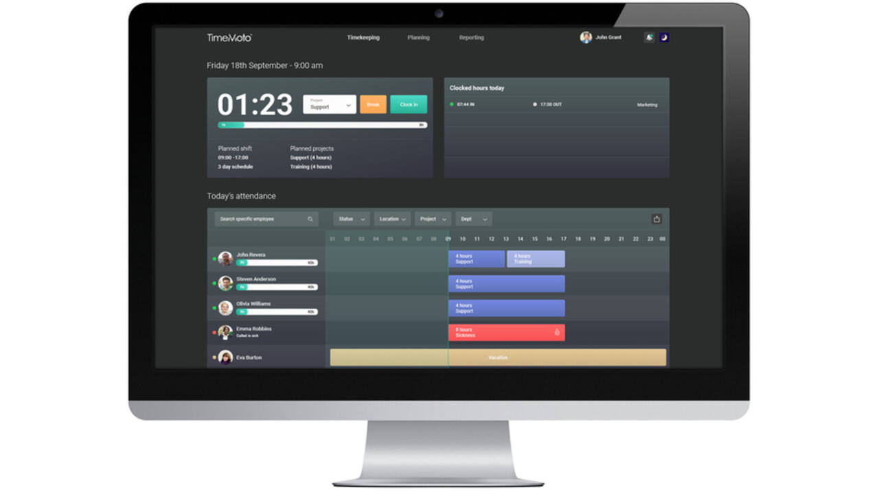 Tijdregistratiesysteem TimeMoto TM-818 SC
