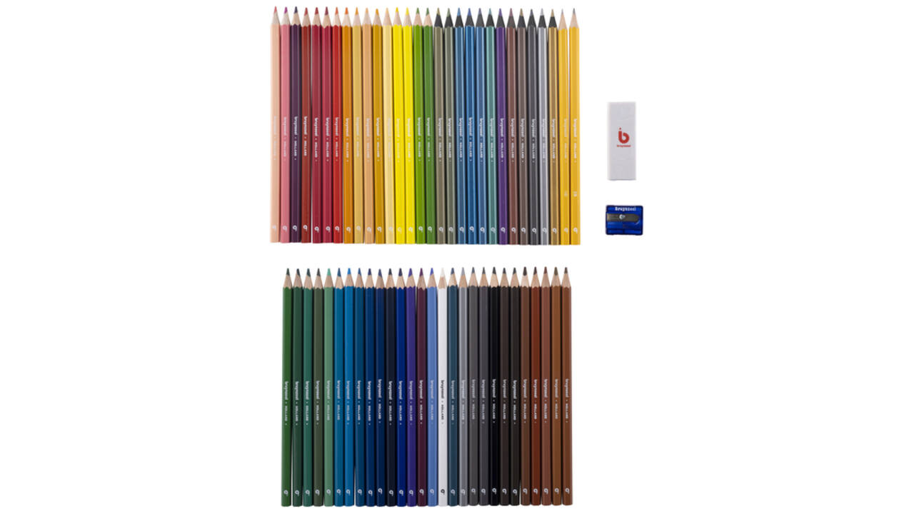 Kleurpotloden Bruynzeel creatief kunstenaarsblik 60stuks assorti