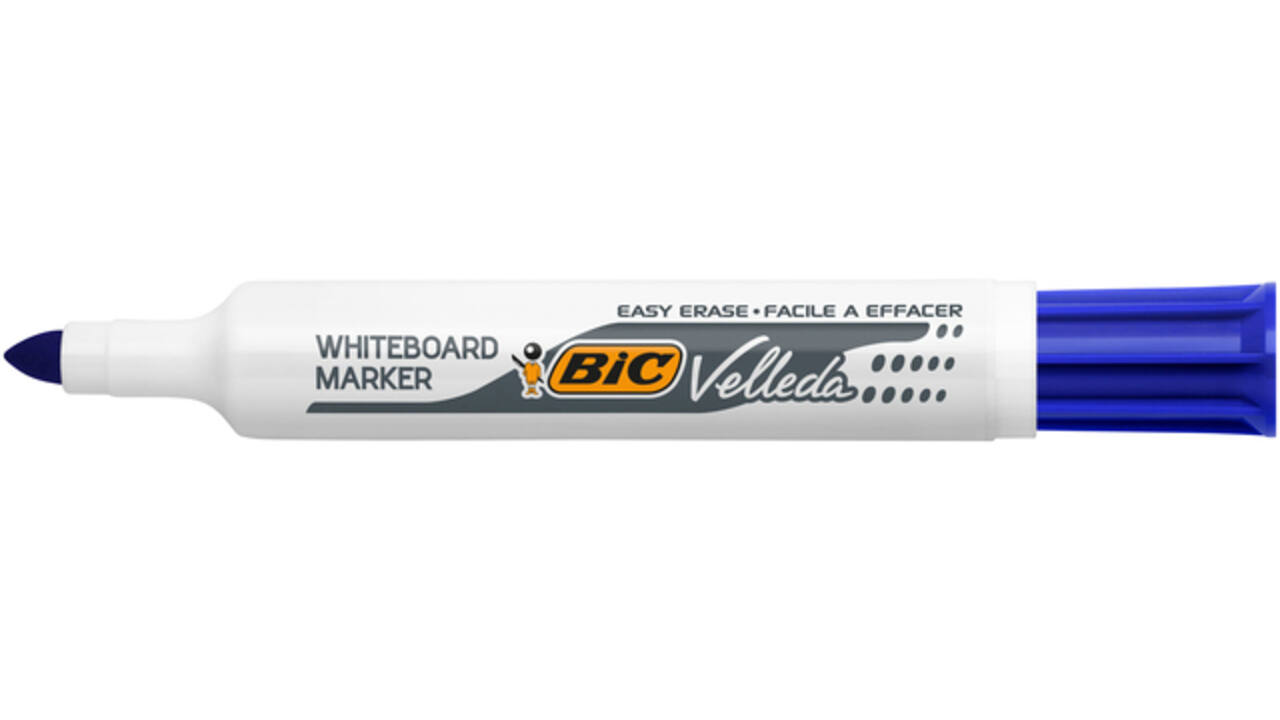 Viltstift Bic Velleda 1711 whiteboard rond large blauw